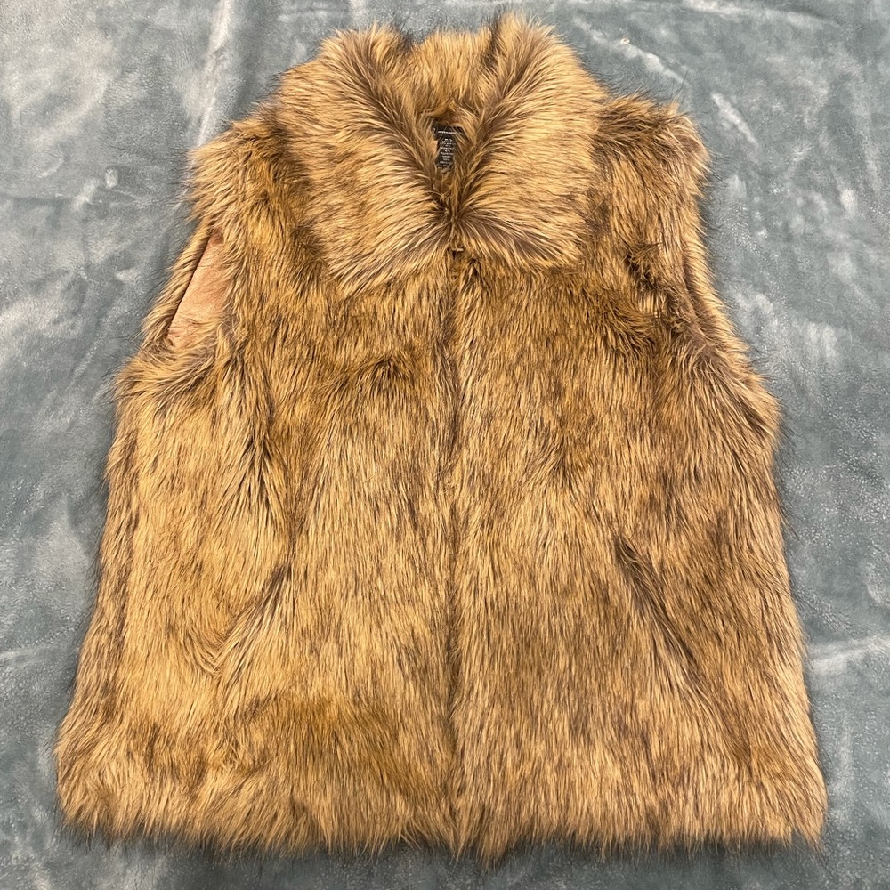 Faux fur vest